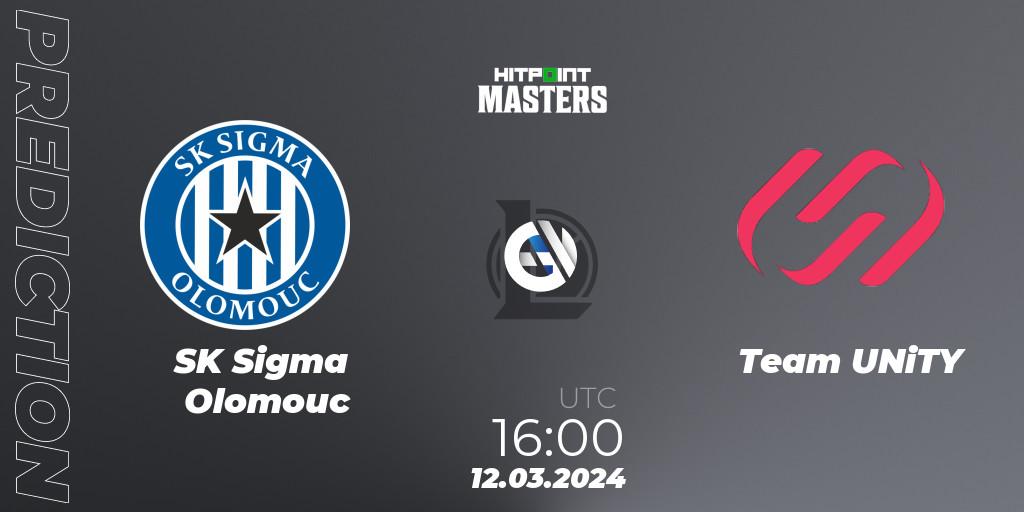 Prognose für das Spiel SK Sigma Olomouc VS Team UNiTY. 12.03.24. LoL - Hitpoint Masters Spring 2024