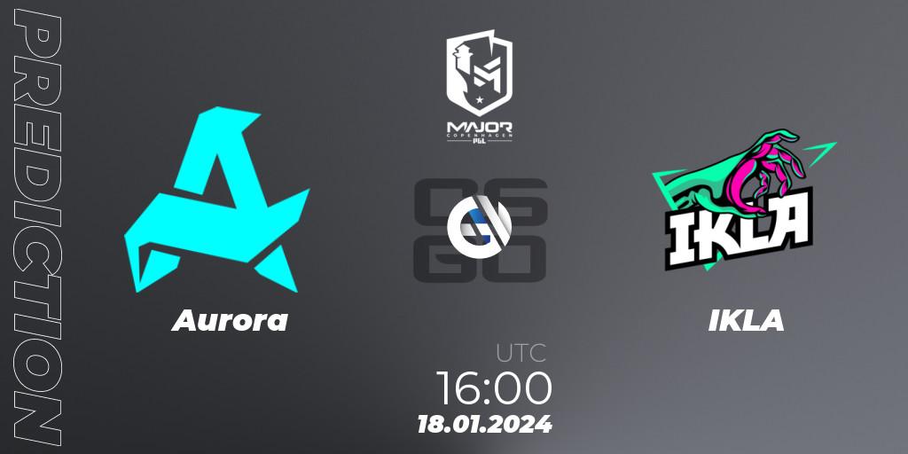 Prognose für das Spiel Aurora VS IKLA. 18.01.24. CS2 (CS:GO) - PGL CS2 Major Copenhagen 2024: European Qualifier B