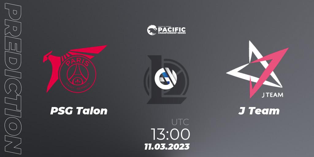Prognose für das Spiel PSG Talon VS J Team. 11.03.23. LoL - PCS Spring 2023 - Group Stage