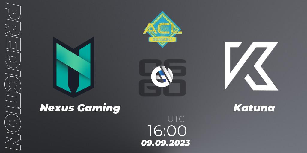 Prognose für das Spiel Nexus Gaming VS Katuna. 09.09.23. CS2 (CS:GO) - Arena Cyberclub League Season 1