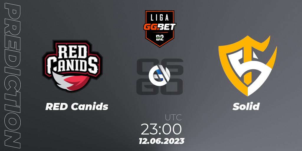 Prognose für das Spiel RED Canids VS Solid. 12.06.23. CS2 (CS:GO) - Dust2 Brasil Liga Season 1