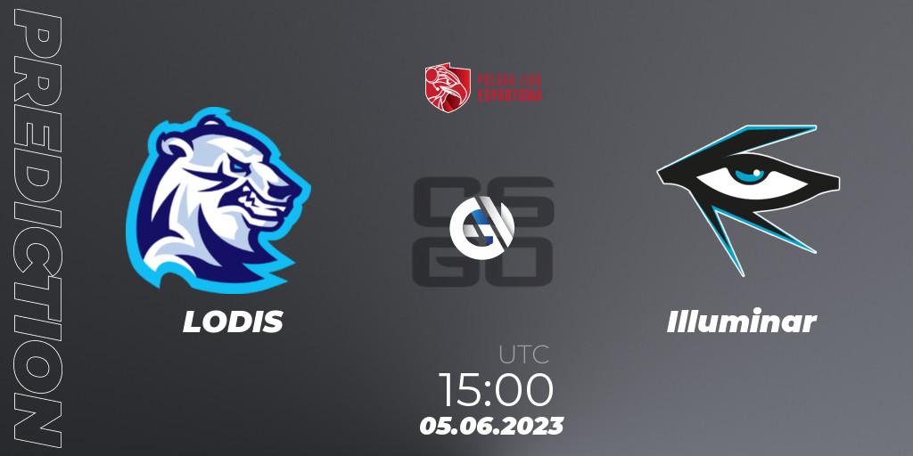 Prognose für das Spiel LODIS VS Illuminar. 05.06.23. CS2 (CS:GO) - Polish Esports League 2023 Split 2