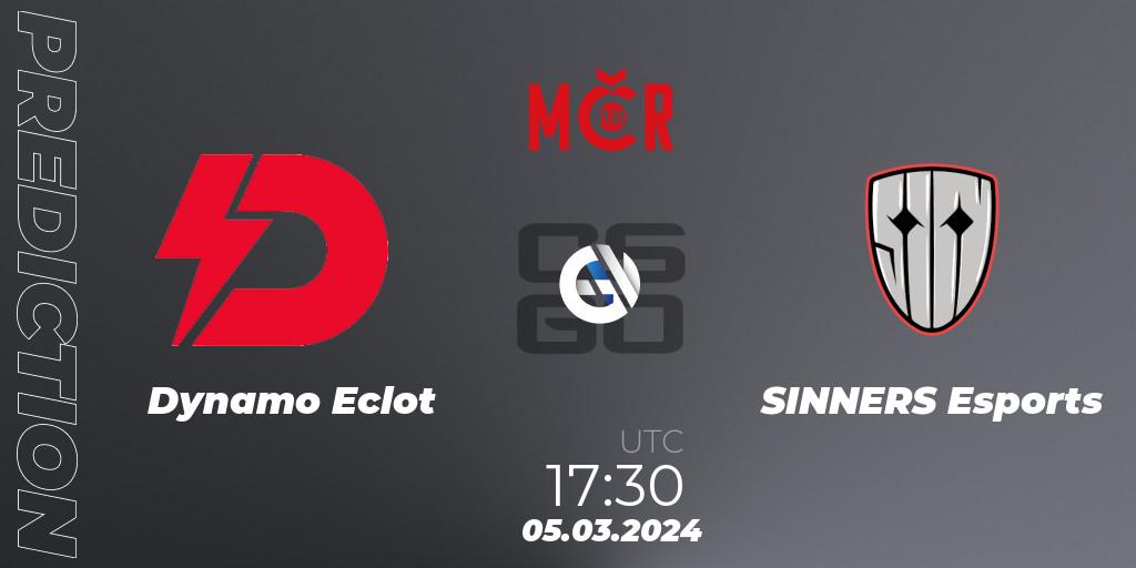 Prognose für das Spiel Dynamo Eclot VS SINNERS Esports. 05.03.24. CS2 (CS:GO) - Tipsport Cup Winter 2024: Online Stage