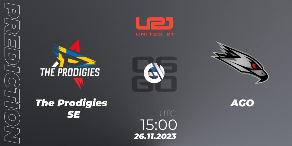 Prognose für das Spiel The Prodigies SE VS AGO. 26.11.23. CS2 (CS:GO) - United21 Season 8