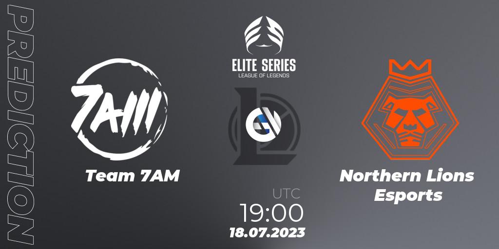 Prognose für das Spiel Team 7AM VS Northern Lions Esports. 18.07.2023 at 19:00. LoL - Elite Series Summer 2023