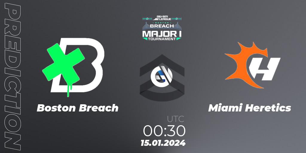 Prognose für das Spiel Boston Breach VS Miami Heretics. 15.01.2024 at 00:30. Call of Duty - Call of Duty League 2024: Stage 1 Major Qualifiers