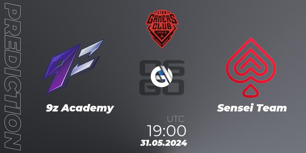 Prognose für das Spiel 9z Academy VS Sensei Team. 31.05.2024 at 20:45. Counter-Strike (CS2) - Gamers Club Liga Série A: May 2024