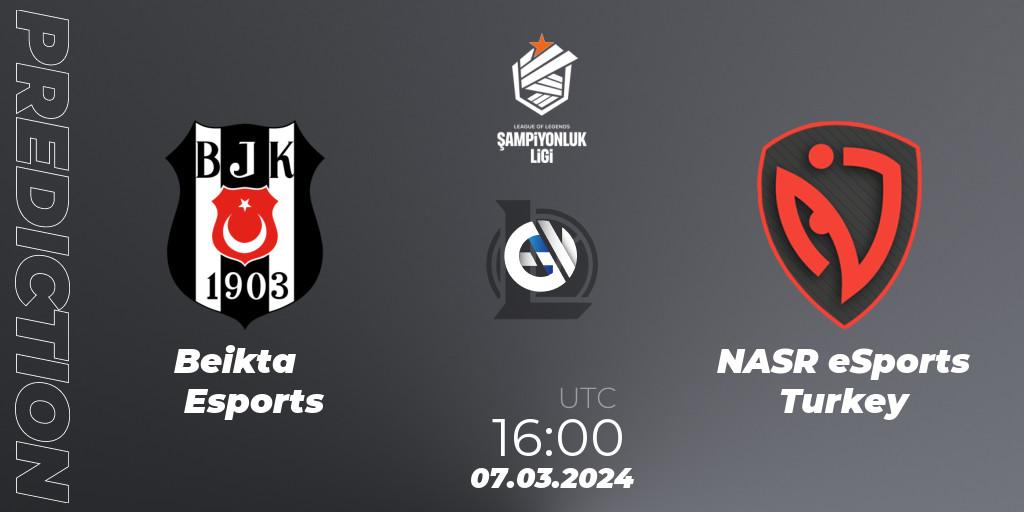Prognose für das Spiel Beşiktaş Esports VS NASR eSports Turkey. 07.03.24. LoL - TCL Winter 2024