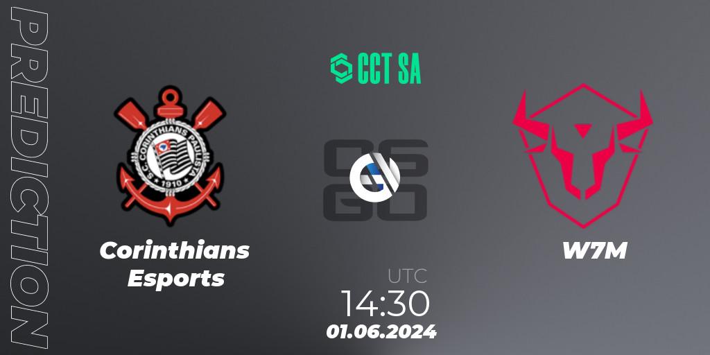 Prognose für das Spiel Corinthians Esports VS W7M. 01.06.2024 at 14:30. Counter-Strike (CS2) - CCT Season 2 South America Series 1