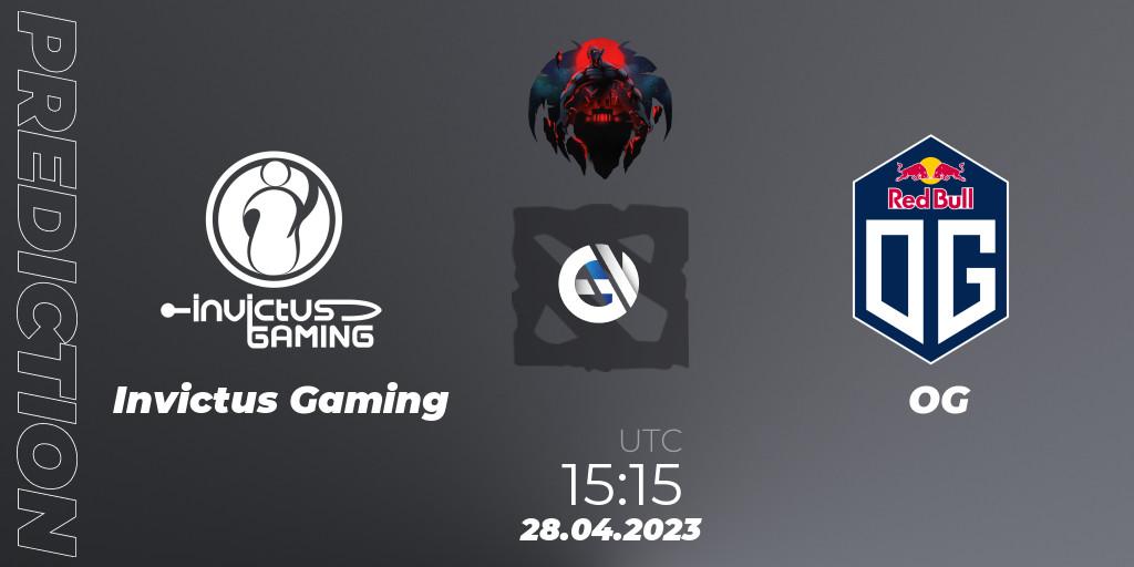 Prognose für das Spiel Invictus Gaming VS OG. 28.04.23. Dota 2 - The Berlin Major 2023 ESL - Group Stage
