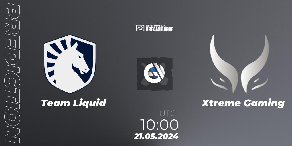 Prognose für das Spiel Team Liquid VS Xtreme Gaming. 21.05.2024 at 10:20. Dota 2 - DreamLeague Season 23