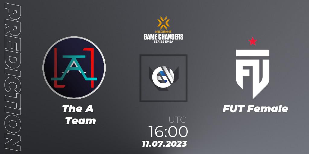 Prognose für das Spiel The A Team VS FUT Female. 11.07.2023 at 16:10. VALORANT - VCT 2023: Game Changers EMEA Series 2 - Group Stage