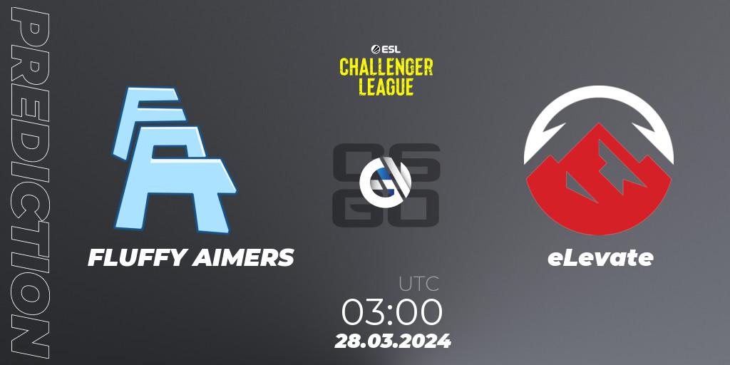 Prognose für das Spiel FLUFFY AIMERS VS eLevate. 18.05.24. CS2 (CS:GO) - ESL Challenger League Season 47: North America