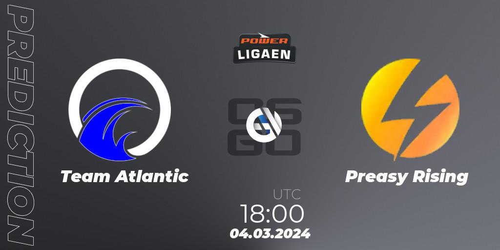 Prognose für das Spiel Team Atlantic VS Preasy Rising. 06.03.24. CS2 (CS:GO) - Dust2.dk Ligaen Season 25