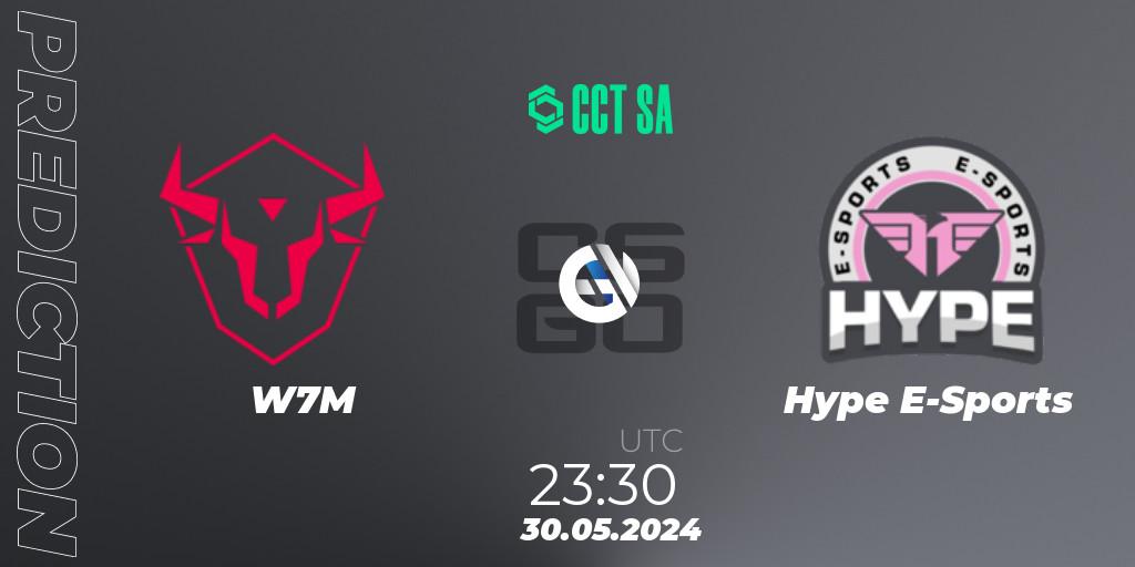 Prognose für das Spiel W7M VS Hype E-Sports. 30.05.2024 at 23:30. Counter-Strike (CS2) - CCT Season 2 South America Series 1