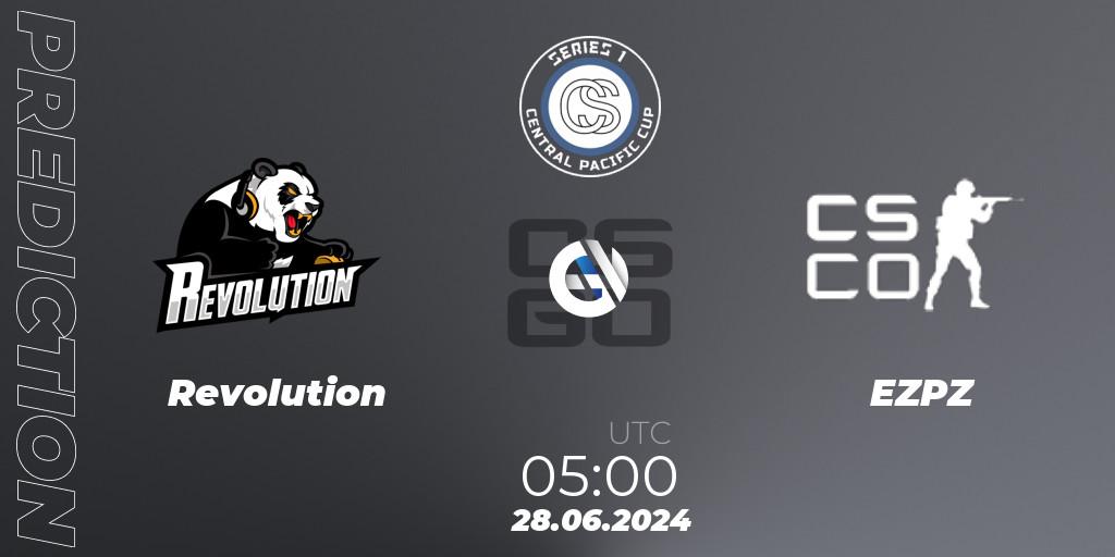Prognose für das Spiel Revolution VS EZPZ. 27.06.2024 at 02:00. Counter-Strike (CS2) - Central Pacific Cup: Series 1