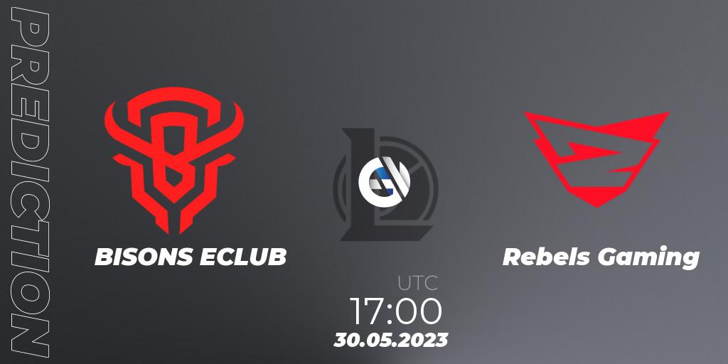 Prognose für das Spiel BISONS ECLUB VS Rebels Gaming. 30.05.2023 at 17:00. LoL - Superliga Summer 2023 - Group Stage