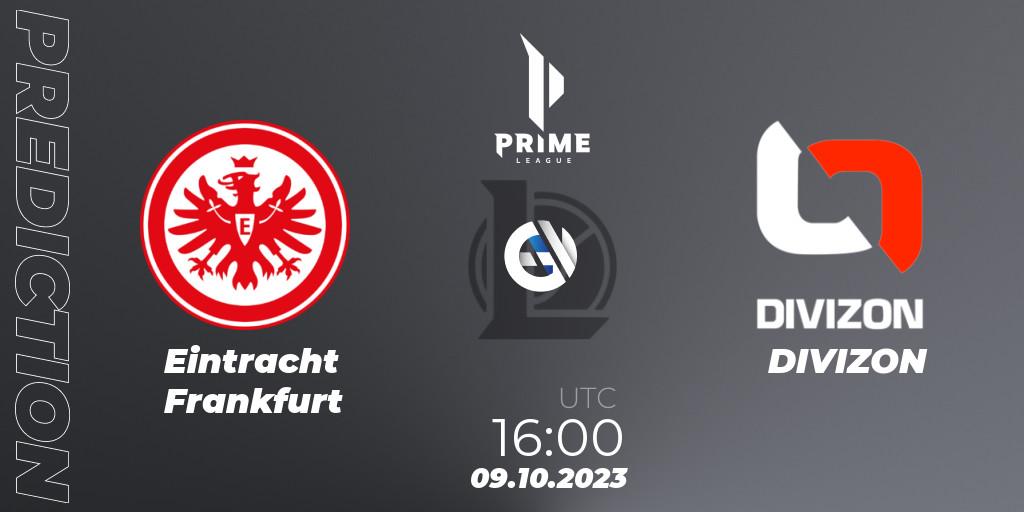 Prognose für das Spiel Eintracht Frankfurt VS DIVIZON. 09.10.23. LoL - Prime League Pokal 2023