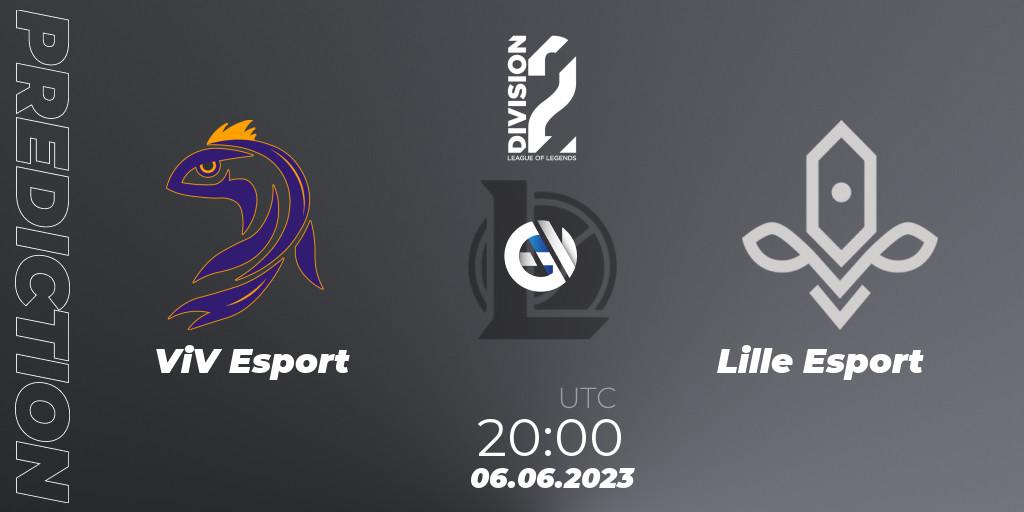 Prognose für das Spiel ViV Esport VS Lille Esport. 06.06.23. LoL - LFL Division 2 Summer 2023 - Group Stage