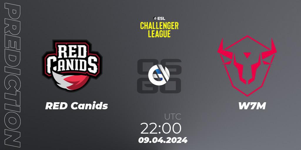 Prognose für das Spiel RED Canids VS W7M. 09.04.24. CS2 (CS:GO) - ESL Challenger League Season 47: South America