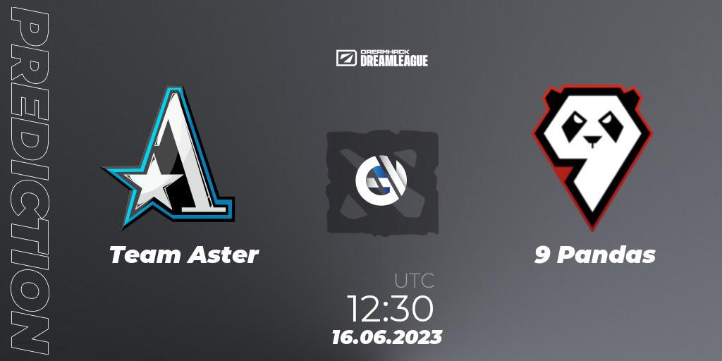 Prognose für das Spiel Team Aster VS 9 Pandas. 16.06.23. Dota 2 - DreamLeague Season 20 - Group Stage 2