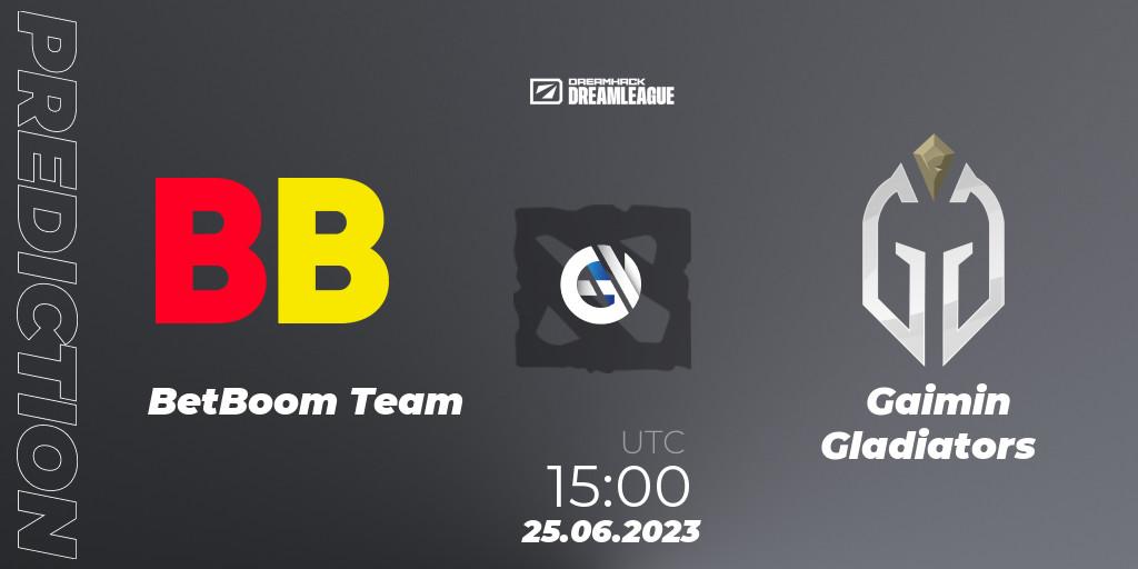 Prognose für das Spiel BetBoom Team VS Gaimin Gladiators. 25.06.23. Dota 2 - DreamLeague Season 20