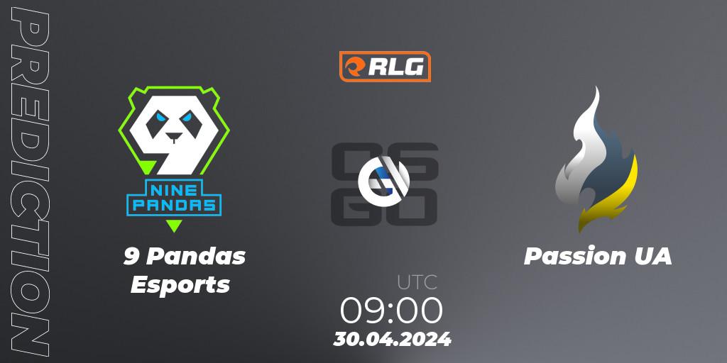 Prognose für das Spiel 9 Pandas Esports VS Passion UA. 30.04.24. CS2 (CS:GO) - RES European Series #3