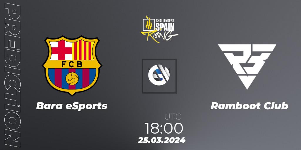 Prognose für das Spiel Barça eSports VS Ramboot Club. 25.03.24. VALORANT - VALORANT Challengers 2024 Spain: Rising Split 1