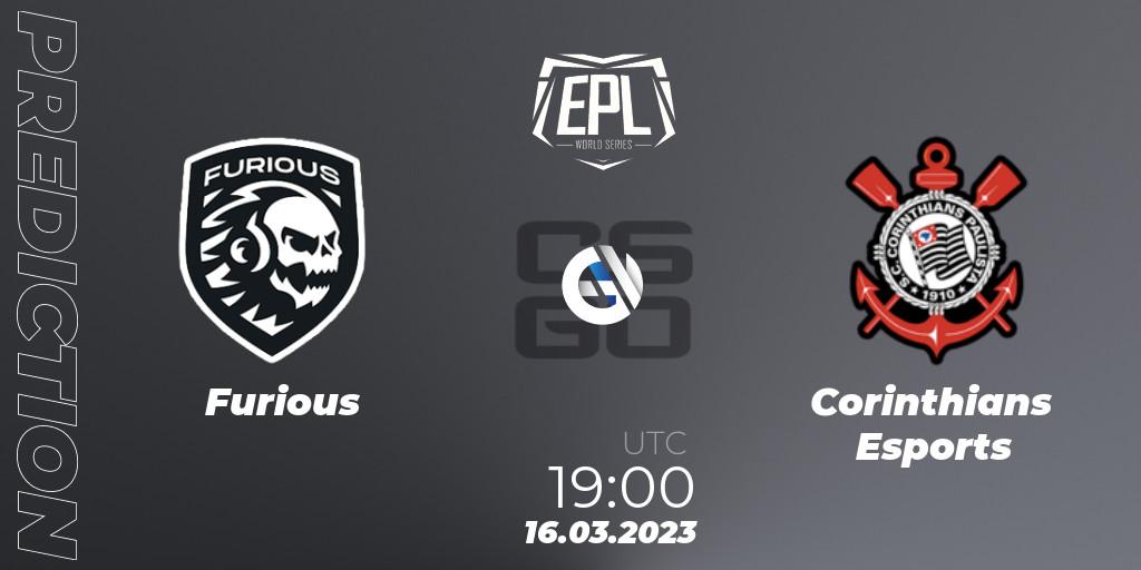 Prognose für das Spiel Furious VS Corinthians Esports. 18.03.23. CS2 (CS:GO) - EPL World Series: Americas Season 3