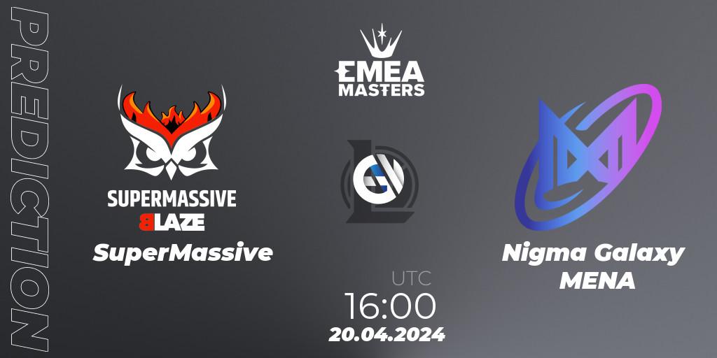 Prognose für das Spiel SuperMassive VS Nigma Galaxy MENA. 20.04.24. LoL - EMEA Masters Spring 2024 - Group Stage