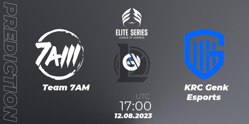 Prognose für das Spiel Team 7AM VS KRC Genk Esports. 12.08.23. LoL - Elite Series Summer 2023