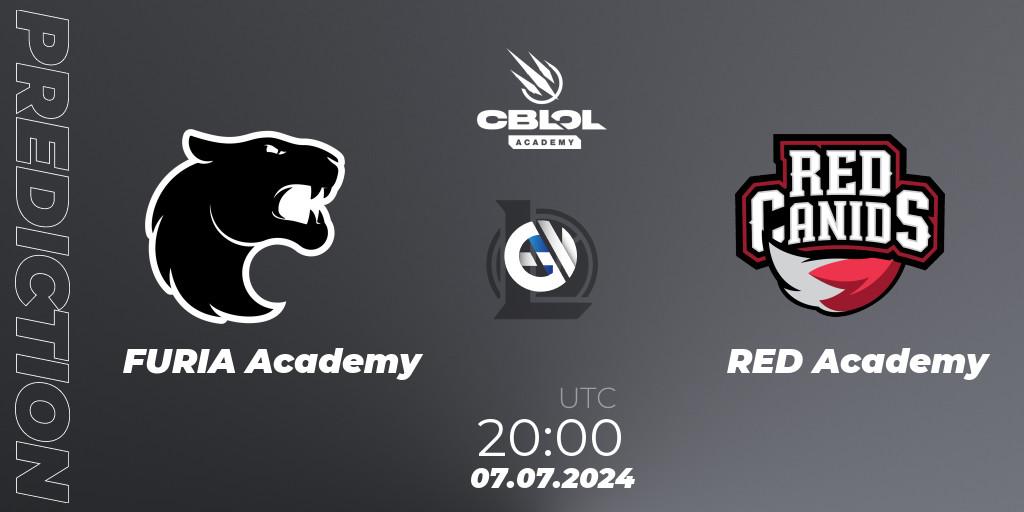 Prognose für das Spiel FURIA Academy VS RED Academy. 08.07.2024 at 20:00. LoL - CBLOL Academy 2024