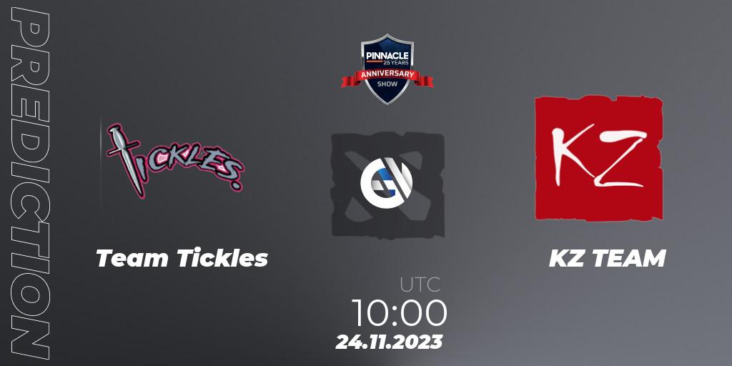 Prognose für das Spiel Team Tickles VS KZ TEAM. 25.11.23. Dota 2 - Pinnacle - 25 Year Anniversary Show