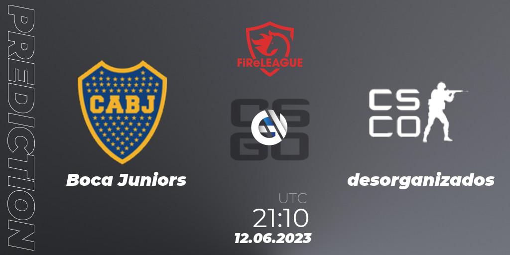 Prognose für das Spiel Boca Juniors VS desorganizados. 12.06.23. CS2 (CS:GO) - FiReLEAGUE Argentina 2023: Closed Qualifier