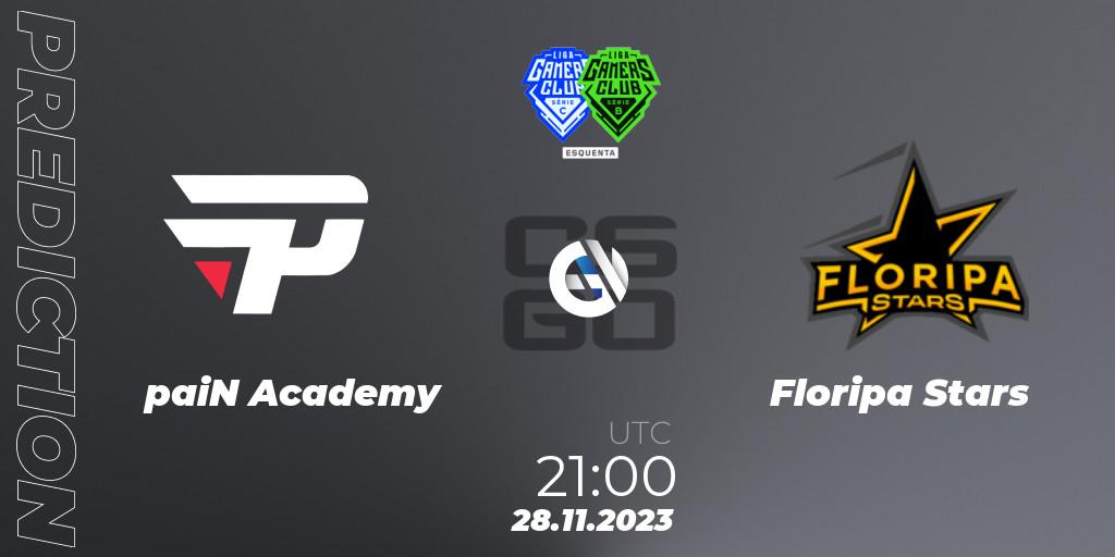Prognose für das Spiel paiN Academy VS Floripa Stars. 28.11.23. CS2 (CS:GO) - Gamers Club Liga Série B&C: Esquenta