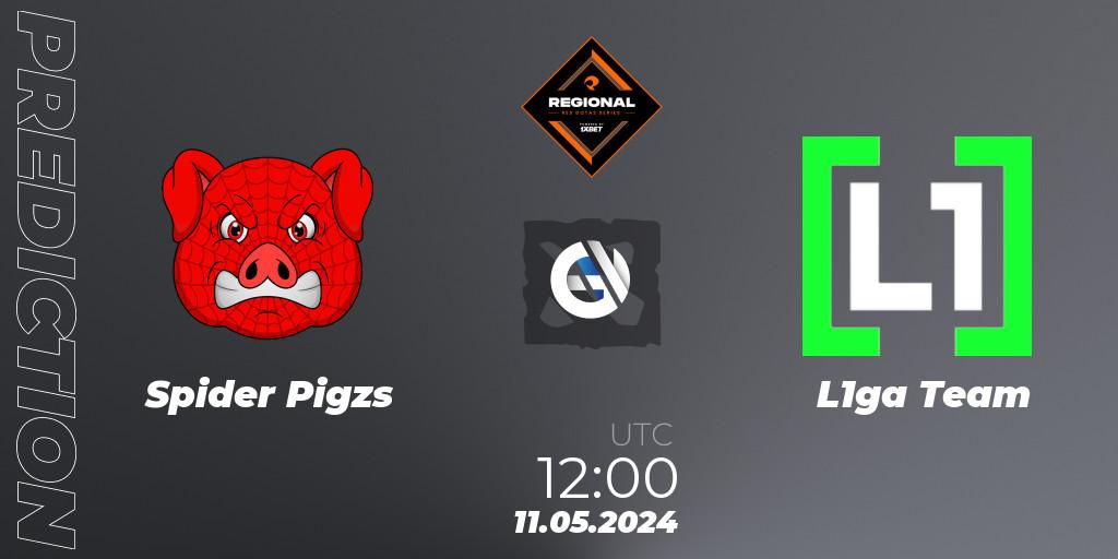 Prognose für das Spiel Spider Pigzs VS L1ga Team. 11.05.2024 at 12:00. Dota 2 - RES Regional Series: EU #2