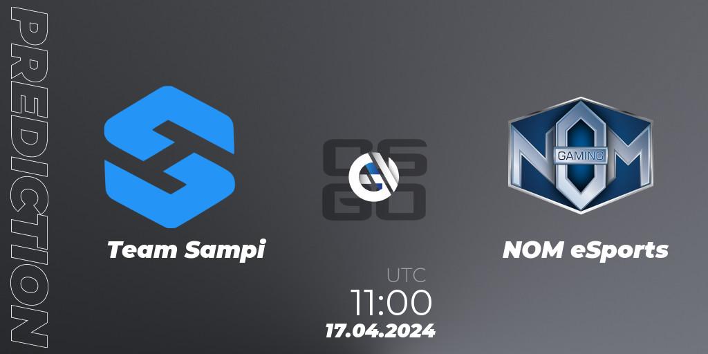 Prognose für das Spiel Team Sampi VS NOM eSports. 17.04.24. CS2 (CS:GO) - CCT Season 2 Europe Series 1 Closed Qualifier