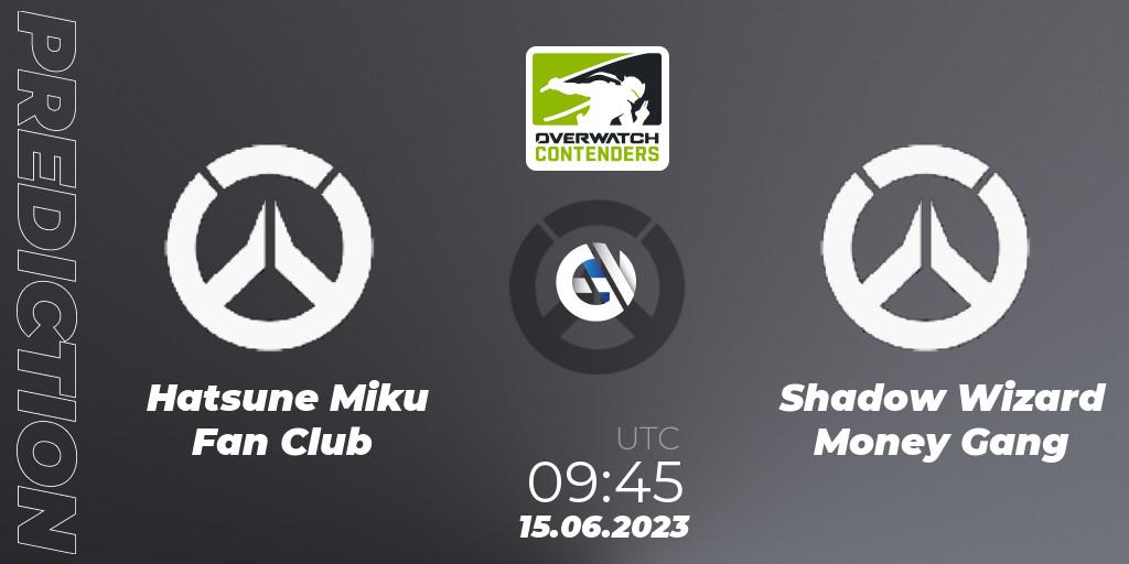 Prognose für das Spiel Hatsune Miku Fan Club VS Shadow Wizard Money Gang. 15.06.2023 at 09:50. Overwatch - Overwatch Contenders 2023 Summer Series: Australia/New Zealand