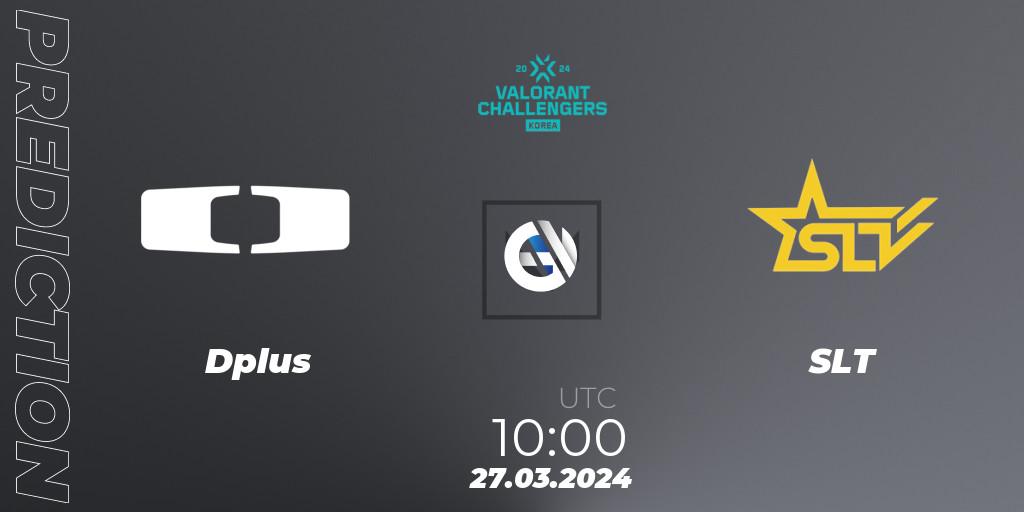 Prognose für das Spiel Dplus VS SLT. 27.03.24. VALORANT - VALORANT Challengers Korea 2024: Split 1