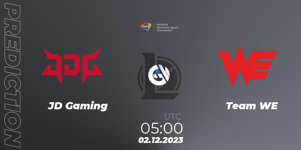 Prognose für das Spiel JD Gaming VS Team WE. 02.12.23. LoL - NEST 2023