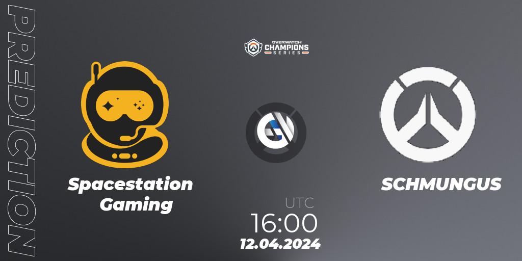 Prognose für das Spiel Spacestation Gaming VS SCHMUNGUS. 12.04.2024 at 16:00. Overwatch - Overwatch Champions Series 2024 - EMEA Stage 2 Group Stage
