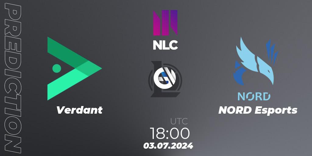 Prognose für das Spiel Verdant VS NORD Esports. 03.07.2024 at 18:00. LoL - NLC 1st Division Summer 2024
