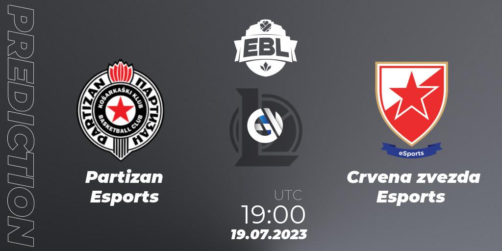Prognose für das Spiel Partizan Esports VS Crvena zvezda Esports. 19.07.23. LoL - Esports Balkan League Season 13