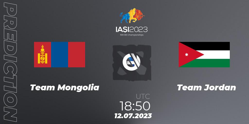 Prognose für das Spiel Team Mongolia VS Team Jordan. 12.07.23. Dota 2 - Gamers8 IESF Asian Championship 2023
