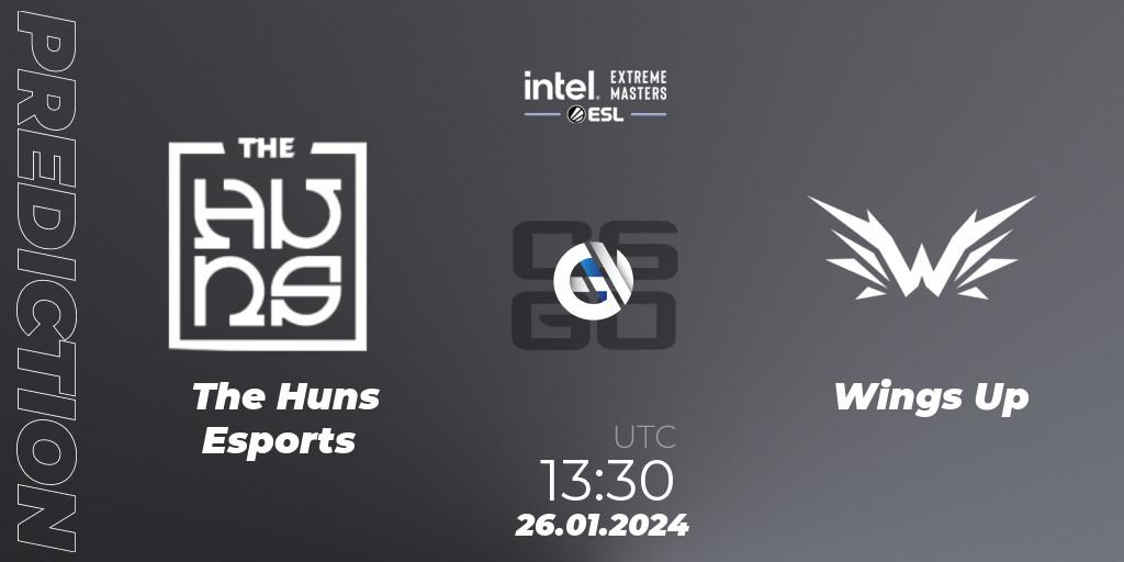 Prognose für das Spiel The Huns Esports VS Wings Up. 26.01.24. CS2 (CS:GO) - Intel Extreme Masters China 2024: Asian Closed Qualifier