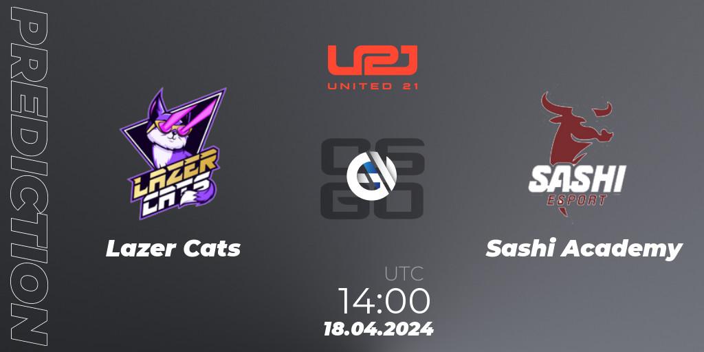 Prognose für das Spiel Lazer Cats VS Sashi Academy. 18.04.24. CS2 (CS:GO) - United21 Season 13: Division 2
