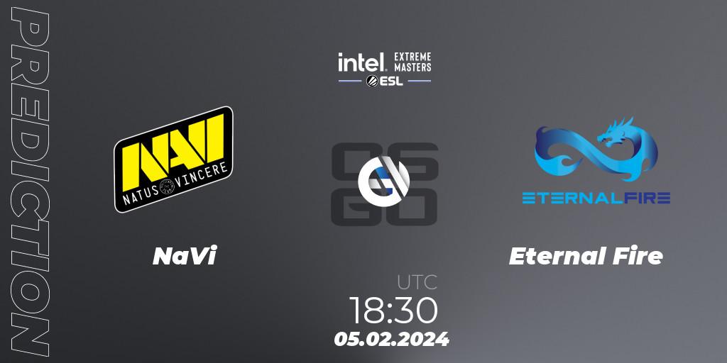 Prognose für das Spiel NaVi VS Eternal Fire. 05.02.24. CS2 (CS:GO) - IEM Katowice 2024