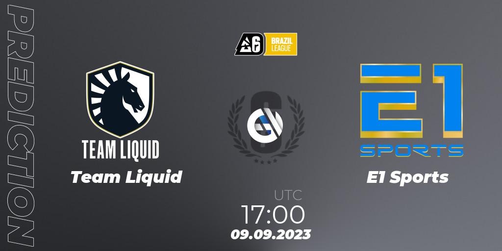 Prognose für das Spiel Team Liquid VS E1 Sports. 09.09.23. Rainbow Six - Brazil League 2023 - Stage 2