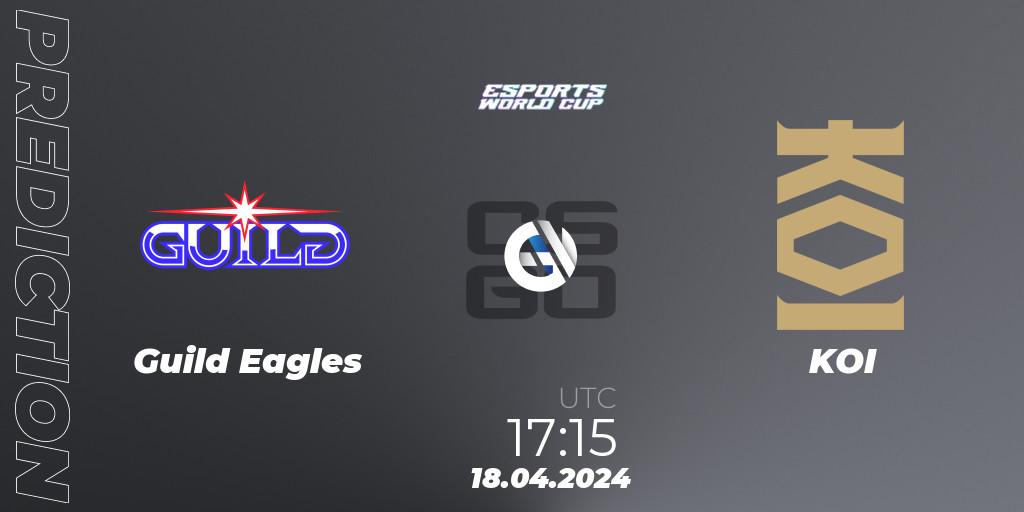 Prognose für das Spiel Guild Eagles VS KOI. 18.04.24. CS2 (CS:GO) - Esports World Cup 2024: European Open Qualifier