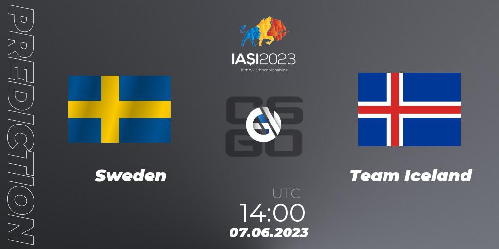 Prognose für das Spiel Sweden VS Team Iceland. 07.06.2023 at 14:00. Counter-Strike (CS2) - IESF World Esports Championship 2023: Northern Europe Qualifier